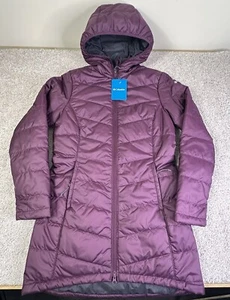 Columbia Purple Waitsburg Ridge II Long Hooded Jacket Coat • Women’s XS - NEW - Picture 1 of 12