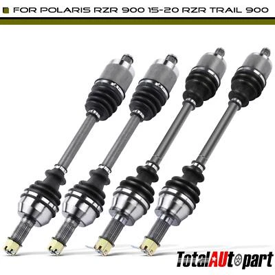 4pcs CV Axle Assembly for Polaris RZR 900 2015-2020 RZR Trail 900 Front and Rear - Image 1 of 4