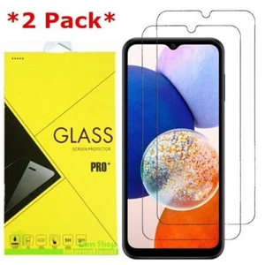 2Pack Premium Real Tempered Glass Screen Protector For Samsung Galaxy A14 5G - Picture 1 of 6