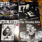 Set of four Punk 7" records set Raw Power/Ananas TAXI FACE FIRST CRUNKY KIDS