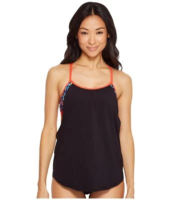 Tankini Top Traje de baño TYR Carnivale Shea 2 en 1 Talla Pequeño (Negro/Multi) 140512 Foto 1 de 2