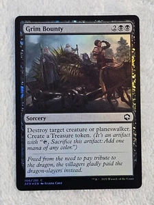 MTG Grim Bounty FOIL #106 Adventures in the Forgotten Realms Card NM - Picture 1 of 6