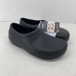 Crocs On the Clock Work Slip on Clogs Slip Resistant Black size M6/W8 205073-001 - Picture 1 of 13