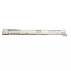 Windstopper Zugluftstopper Türvorleger Türdichtung Tür Grau Spruch 95x12cm - Bild 1 von 1