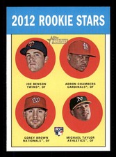 2012 Topps Heritage Baseball #1-425 (Base) Card Singles Stars/RC/HOF (You Pick) 