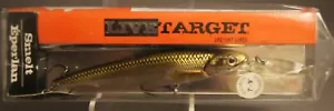LIVETARGET SMETL LURE IN GOLD/BLACK - 4 1/2" MODEL RS115D208 - Picture 1 of 8