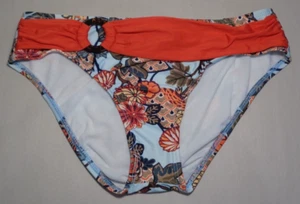 Antonio Melani Size Large SASH PANT AM8873 Floral Papaya New Bikini Bottom - Picture 1 of 16
