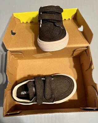 Okie Dokie Toddler Black Lil Ballast Denim Sneakers 8M - Image 1 of 2