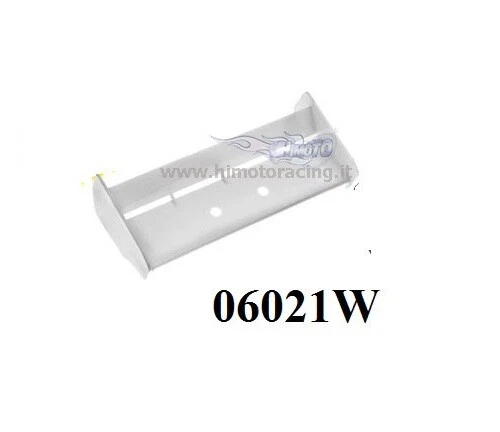 06021W RICAMBIO ALETTONE BIANCO OFF ROAD BUGGY 1/10 1 PEZZO TAIL WING HIMOTO - Immagine 1 di 1