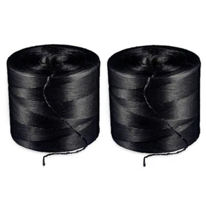 N° 2 ROTOLI SPAGO AGRICOLO POLIPROPILENE 100% STABILIZZATO TIT 500 NERO - Bild 1 von 7