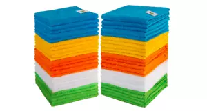 Microfiber Cleaning Cloth Polishing Car Towel Rag Detailing No Scratch 50 Pack - Picture 1 of 8
