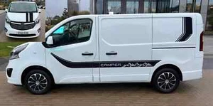 Fits Renault Trafic Graphics Mountain Edition Side Stripe Camper Decals Both - Picture 1 of 4