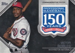Topps 2019 Update Series Victor Robles #AMP-VR 150TH ANNIVERSARY PATCH CARD - Bild 1 von 2