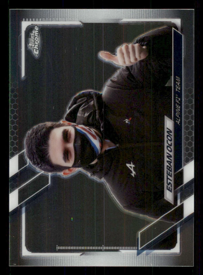 2021 Topps Chrome Formula 1 #45 Esteban Ocon - Image 1 of 2