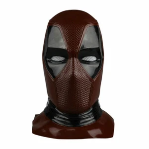 Cosplay Deadpool Mask Halloween Superhero Full Head Mask Soft PVC Helmet Props - Picture 1 of 11