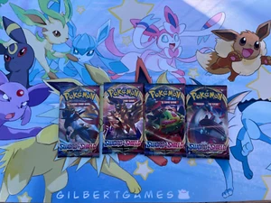4xPokemon Sword & Shield Base Set Sealed Pack Unsearched GilbertGames ShipFast - Picture 1 of 1