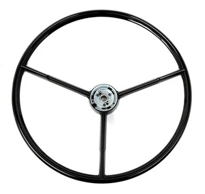 New! 1960 - 1963 Ford Falcon Black Steering Wheel Original Style 1961-1970 Truck - Picture 1 of 9