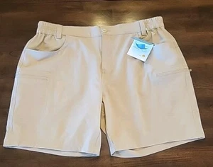 WILLIT~NEW!~KHAKI RIPSTOP NYLON HIKING UPF 50+ QUICK DRY KNIT SHORTS SZ:XL - Picture 1 of 16