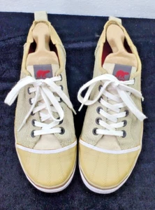 Sorel Herren 10,5 Schuhe Sentry Niedrig Turnschuhe Hellbraun Wildleder Gummizehe NM1666 - Bild 1 von 12