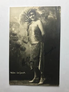 Autografo originale NELLA DE CAMPI-Teatro La Fenice-Operetta-Foto Vaghi Parma - Foto 1 di 3