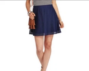 NUEVA FALDA DE ENCAJE JUNIORS XL 15-17 CÁLIDA AZUL MARINO niñas EXTRA GRANDE - Imagen 1 de 1