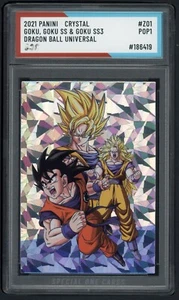 2021 PANINI GOKU, GOKU SS & GOKU SS3 DRAGON BALL UNIVERSAL #Z01 SOC POP1 AUTHENT - Picture 1 of 2