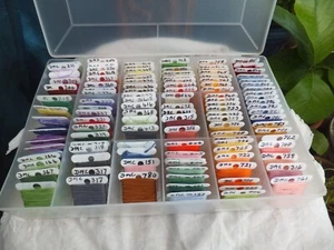 Vintage Anker Nähen Stickgarne 147 alle nummeriert in Sammlerbox - Bild 1 von 5