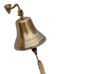 Antique Ship Bell Vintage Style Wall Mounting Calling Nautical Ship Bell-(7inch) - Picture 1 of 4