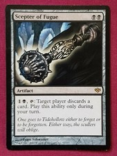 Magic The Gathering CONFLUX SCEPTER OF FUGUE single artifact card MTG