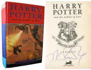 J.K. Rowling ~ Signed 1st UK Edition Harry Potter & the Goblet of Fire JK ~ PSA - Picture 1 of 13