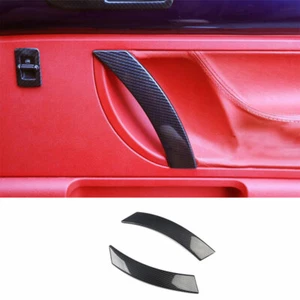 ABS Carbon Fiber Interior Door Armrest Cover Trim 2PCS For VW Beetle 2003-2012 - Picture 1 of 6