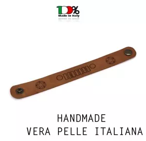 Bracciale in Vera Pelle Tributo Jeep Renegade Fatto a mano Made in ITALY - Foto 1 di 1
