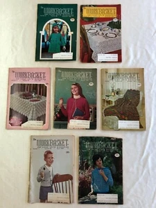 LOT OF 7 THE WORKBASKET AND HOME ARTS MAGAZINE ALL ARE 1967 ISSUES COND: GOOD - Picture 1 of 5