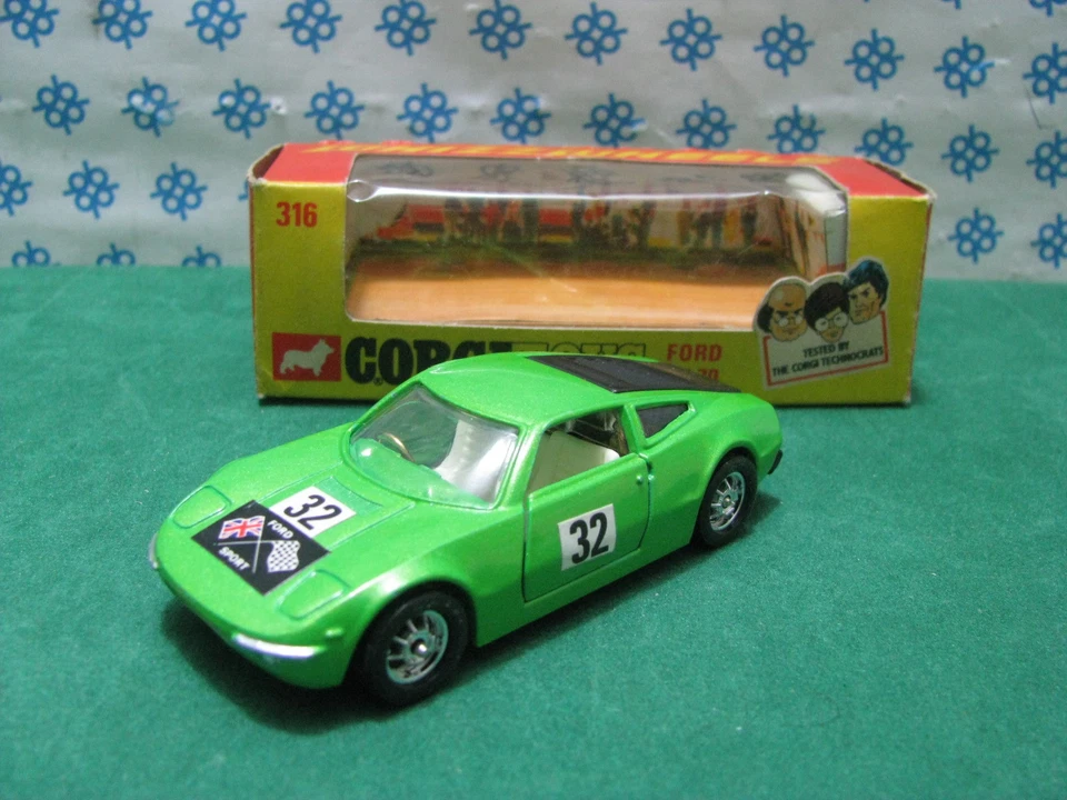    Vintage  -  FORD  GT 70      -   Corgi Toys  316   - MIB - Immagine 1 di 1