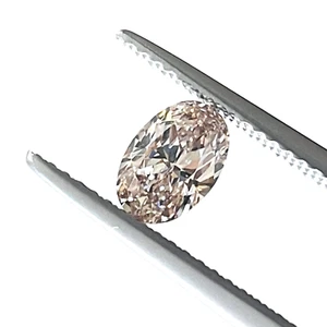 GIA Certified Natural Diamond 0.63 Carat Oval Cut Pink Diamond SI1 For Jewelry - Picture 1 of 8