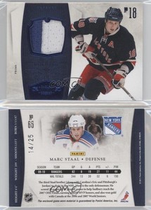 2010-11 Panini Dominion Jerseys Prime /25 Marc Staal #65