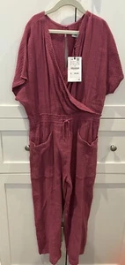 Zara Girls Pink Wrap Jumpsuit Size 10 $35.90 Style 6227 293 902 - Picture 1 of 1