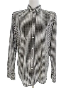 Hugo Boss T. XL Negro Hombre Camisa Casual Algodón 100% Manga larga Cuadros - Imagen 1 de 5