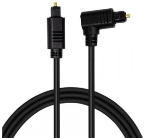 Toslink Optical Male to Male Angled Audio Cable for Sound Bars Home Theatre 0.5m - Picture 1 of 9