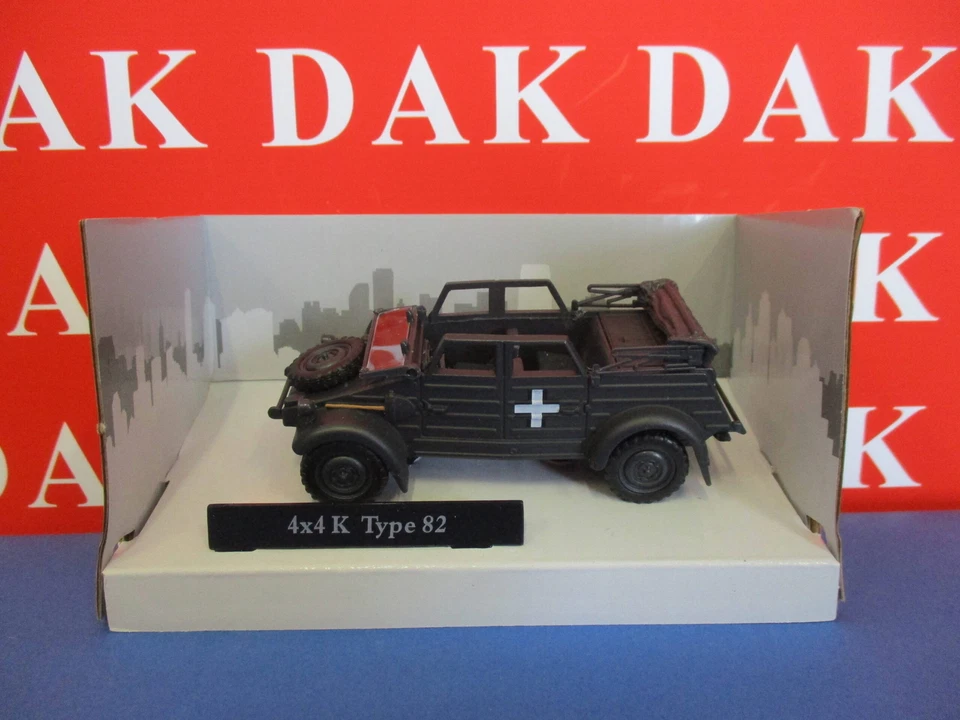 Die cast 1/43 Modellino Auto Volkswagen Kubelwagen Typ 82 aperta 1940 Cararama - Immagine 1 di 4