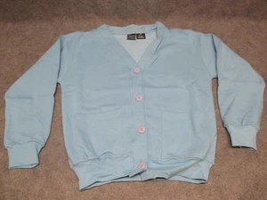 NUEVO Para mujeres Cómodo Cálido Clásico Peso Pesado Botón Frontal Azul Suéter S/M - Imagen 1 de 5