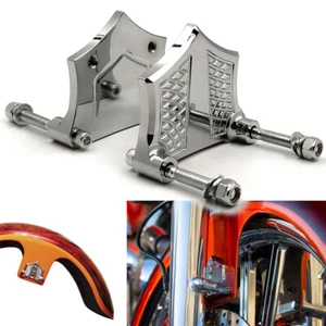CNC 0.89" 22.6mm Front Fender Spacer Riser Mudguard Bracket For 2014-2019 Harley - Picture 1 of 9