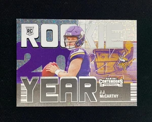 2024 Contenders Rookie Of The Year #8 J.J. McCarthy RC Rookie Vikings GL12 2 - Picture 1 of 5