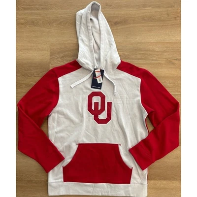 NWT Men's Oklahoma Sooners  Fanatics Hoodie - Large - Red/Off-White - Image 1 of 4