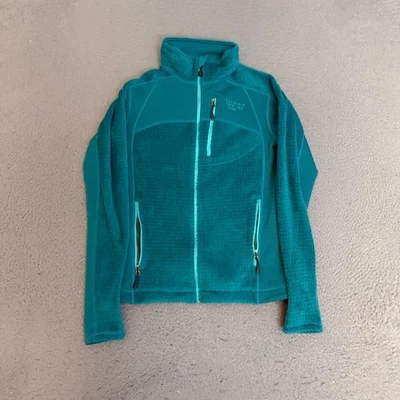 Chaqueta Mountain Hardwear Mujer Talla Pequeña Azul Cremallera Completa Polartec Foto 1 de 4