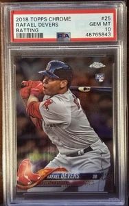 2018 Topps Chrome Rafael Devers RC #25 Red Sox PSA 10 - Picture 1 of 1