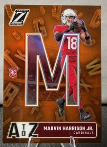 2024 Panini Zenith - A to Z Marvin Harrison Jr. #13 Orange (RC) Cardinals  - Picture 1 of 2