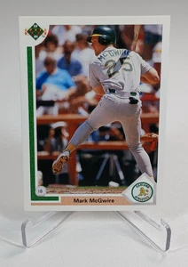 Tarjeta de béisbol Mark McGwire 1991 cubierta superior #174 - Imagen 1 de 2