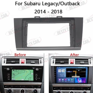9''Car Radio Stereo Frame Fascia Power Harness for Subaru Legacy Outback 2015~18 - Picture 1 of 5