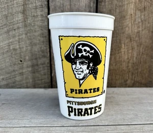 Taza de hielo de plástico vintage de los Piratas de Pittsburgh de la MLB - Imagen 1 de 2